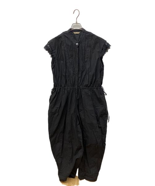 Curensology（カレンソロジー）Curensology (カレンソロジー) コットンレースオールインワン ブラック サイズ:FREEの古着・服飾アイテム