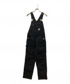 CarHarttカーハート）の古着「DUCK UNLINED BIB OVERALLS」｜ブラック