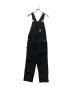 CarHartt（カーハート）の古着「DUCK UNLINED BIB OVERALLS」｜ブラック