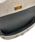 中古・古着 Christian Dior (クリスチャン ディオール) ハニカムショルダーバッグ ホワイト×グレー：15000円