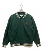 LACOSTE×BEAMSラコステ×ビームス）の古着「別注スウェットスタジャン」｜グリーン