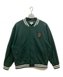LACOSTE×BEAMS（ラコステ×ビームス）の古着「別注スウェットスタジャン」｜グリーン