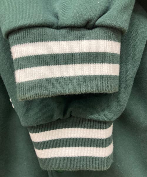 LACOSTE（ラコステ）LACOSTE (ラコステ) BEAMS (ビームス) 別注スウェットスタジャン グリーン サイズ:5の古着・服飾アイテム