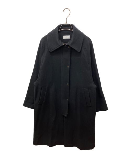 LOISIR（ロワズィール）LOISIR (ロワズィール) ラムウールメルトンステンカラーコート ブラック サイズ:FREEの古着・服飾アイテム