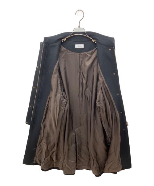 LOISIR（ロワズィール）LOISIR (ロワズィール) ラムウールメルトンステンカラーコート ブラック サイズ:FREEの古着・服飾アイテム
