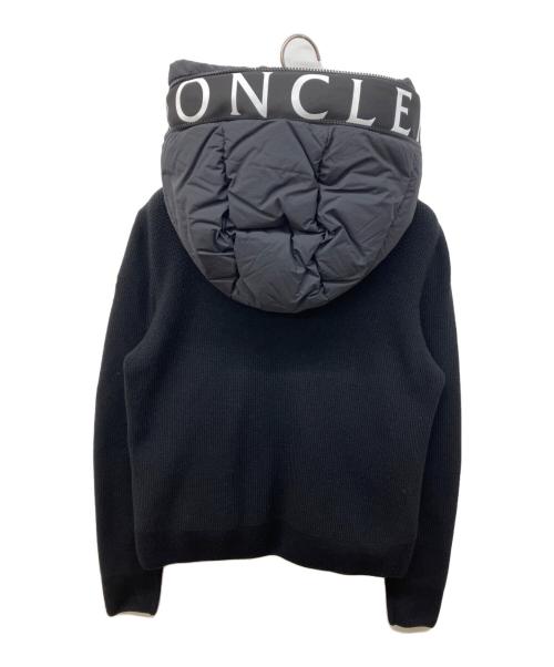 MONCLER（モンクレール）MONCLER (モンクレール) CARDIGAN TRICOT カーディガンジップアップニット切替ダウンジャケット ブラック サイズ:Sの古着・服飾アイテム