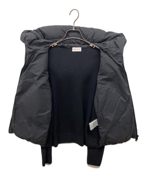 MONCLER（モンクレール）MONCLER (モンクレール) CARDIGAN TRICOT カーディガンジップアップニット切替ダウンジャケット ブラック サイズ:Sの古着・服飾アイテム