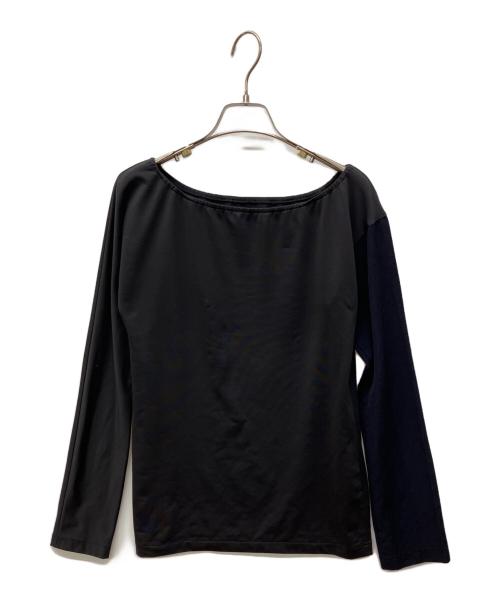 Yohji Yamamoto pour homme（ヨウジヤマモト プールオム）Yohji Yamamoto pour homme (ヨウジヤマモト プールオム) 切替ストレッチカットソー ブラック サイズ:3の古着・服飾アイテム