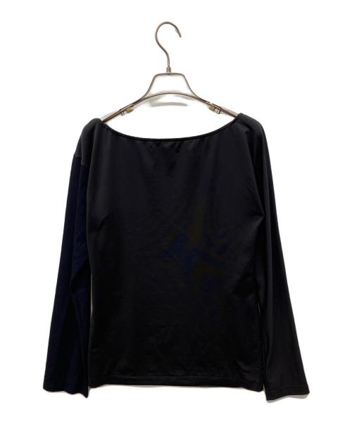 Yohji Yamamoto pour homme（ヨウジヤマモト プールオム）Yohji Yamamoto pour homme (ヨウジヤマモト プールオム) 切替ストレッチカットソー ブラック サイズ:3の古着・服飾アイテム