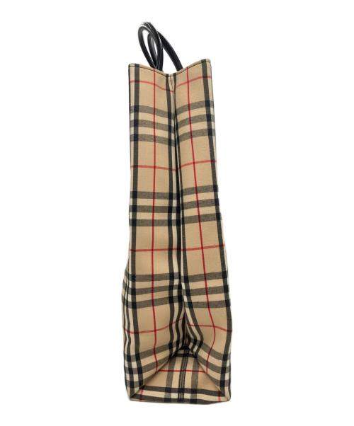 BURBERRY（バーバリー）BURBERRY (バーバリー) ノヴァチェックトートバッグ ベージュの古着・服飾アイテム