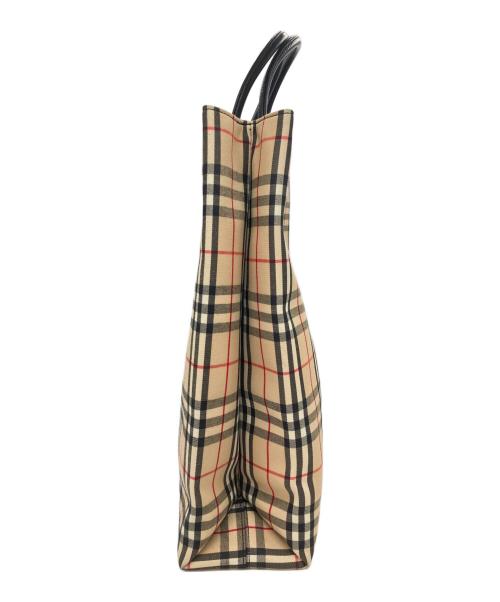 BURBERRY（バーバリー）BURBERRY (バーバリー) ノヴァチェックトートバッグ ベージュの古着・服飾アイテム
