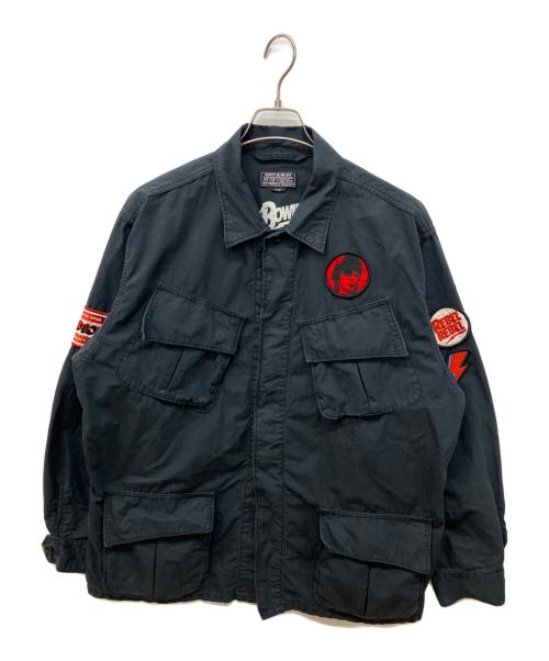 Hysteric Glamour（ヒステリックグラマー）Hysteric Glamour (ヒステリックグラマー) DAVID BOWIE ファティーグジャケット ネイビー サイズ:Lの古着・服飾アイテム