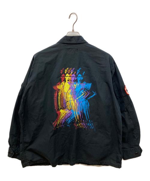 Hysteric Glamour（ヒステリックグラマー）Hysteric Glamour (ヒステリックグラマー) DAVID BOWIE ファティーグジャケット ネイビー サイズ:Lの古着・服飾アイテム
