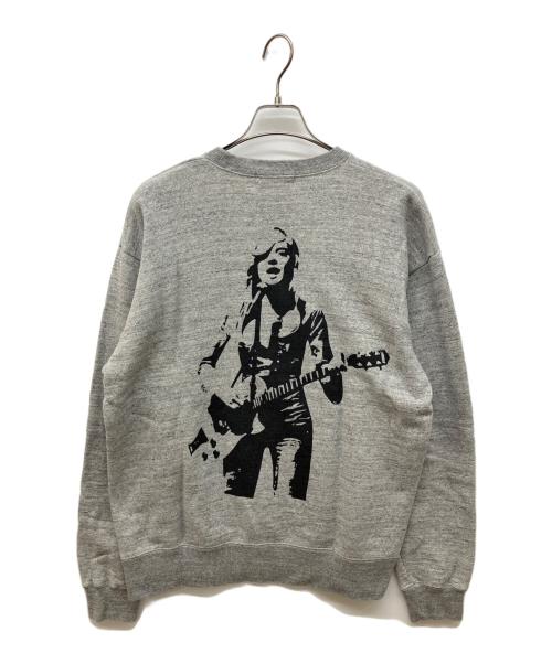 Hysteric Glamour（ヒステリックグラマー）Hysteric Glamour (ヒステリックグラマー) ROCKERS BACKPRINT SWEAT グレー サイズ:Lの古着・服飾アイテム