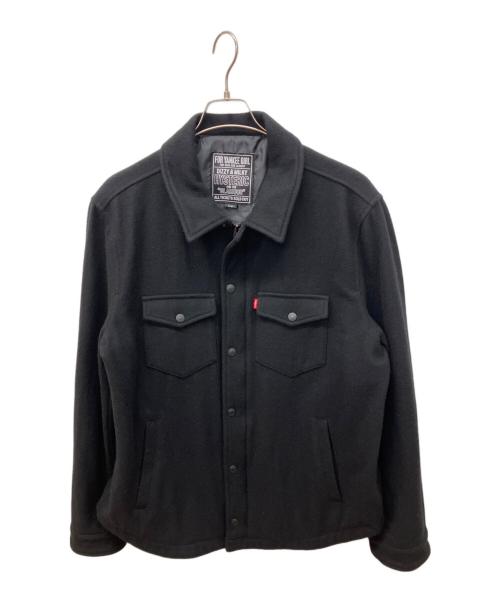 Hysteric Glamour（ヒステリックグラマー）Hysteric Glamour (ヒステリックグラマー) FIRE LOGO刺繍 CPOジャケット ブラック サイズ:Lの古着・服飾アイテム