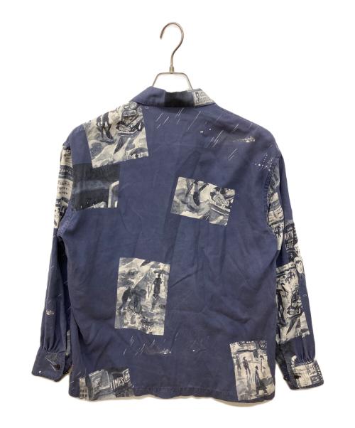 Porter Classic（ポータークラシック）Porter Classic (ポータークラシック) アロハロングシャツ ネイビー サイズ:XSの古着・服飾アイテム