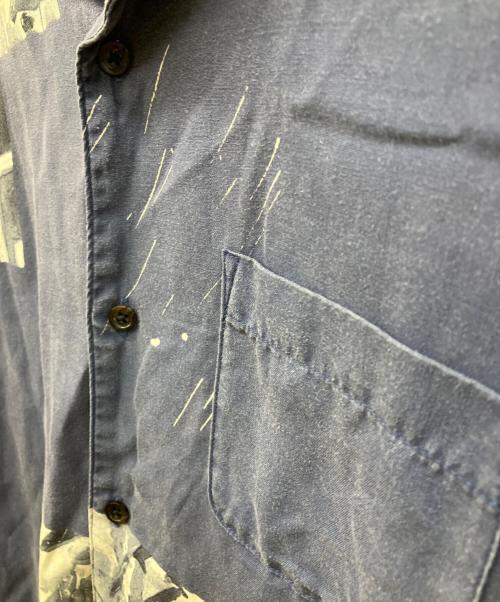 Porter Classic（ポータークラシック）Porter Classic (ポータークラシック) アロハロングシャツ ネイビー サイズ:XSの古着・服飾アイテム