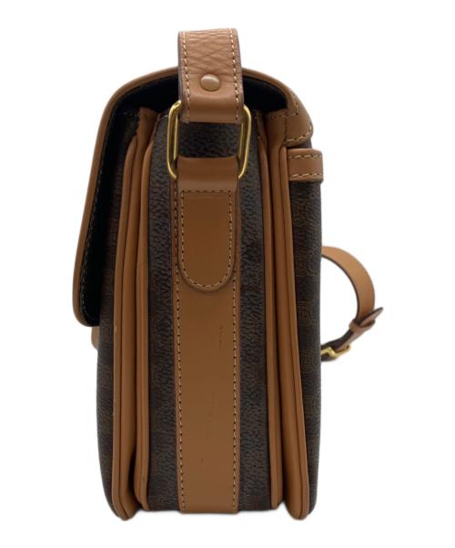 CELINE（セリーヌ）CELINE (セリーヌ) マカダム柄ショルダーバッグ ブラウンの古着・服飾アイテム