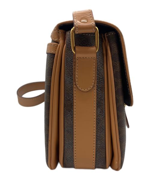 CELINE（セリーヌ）CELINE (セリーヌ) マカダム柄ショルダーバッグ ブラウンの古着・服飾アイテム