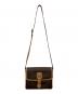CELINE (セリーヌ) マカダム柄ショルダーバッグ ブラウン：35000円