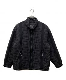 Hysteric Glamour（ヒステリックグラマー）の古着「SNAKE LOOP柄 スタンドカラージャケット」｜ブラック