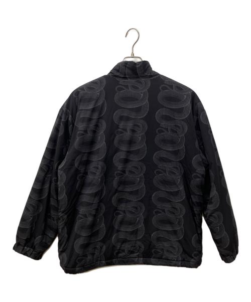 Hysteric Glamour（ヒステリックグラマー）Hysteric Glamour (ヒステリックグラマー) SNAKE LOOP柄 スタンドカラージャケット ブラック サイズ:Mの古着・服飾アイテム
