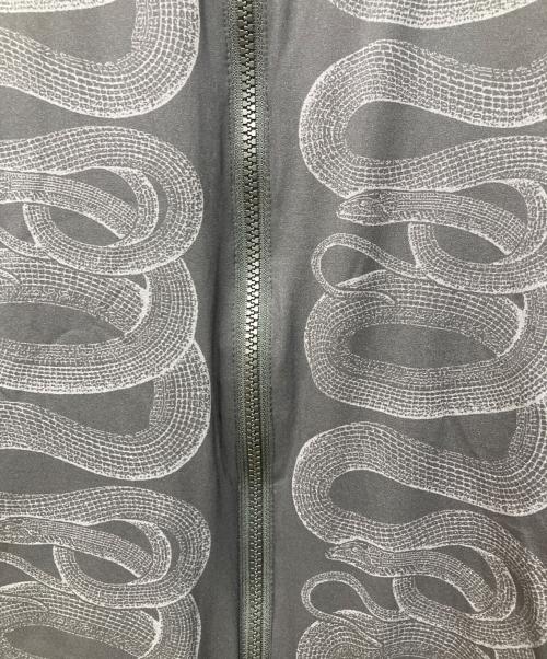 Hysteric Glamour（ヒステリックグラマー）Hysteric Glamour (ヒステリックグラマー) SNAKE LOOP柄 スタンドカラージャケット ブラック サイズ:Mの古着・服飾アイテム