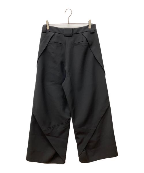 DEMAVIE（デマヴィ）DEMAVIE (デマヴィ) 変形ワイドパンツ ブラック サイズ:2の古着・服飾アイテム