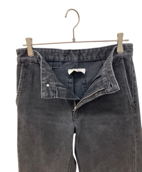 MM6 Maison Margiela（エムエムシックスメゾンマルジェラ）MM6 Maison Margiela (エムエムシックスメゾンマルジェラ) ブラックデニム・ストレートジーンズ デニムパンツ ブラック サイズ:73.5cm (W29)の古着・服飾アイテム