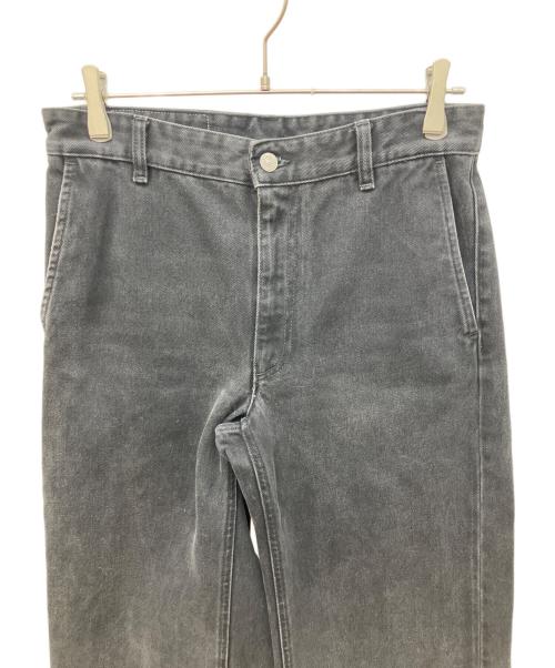 MM6 Maison Margiela（エムエムシックスメゾンマルジェラ）MM6 Maison Margiela (エムエムシックスメゾンマルジェラ) ブラックデニム・ストレートジーンズ デニムパンツ ブラック サイズ:73.5cm (W29)の古着・服飾アイテム