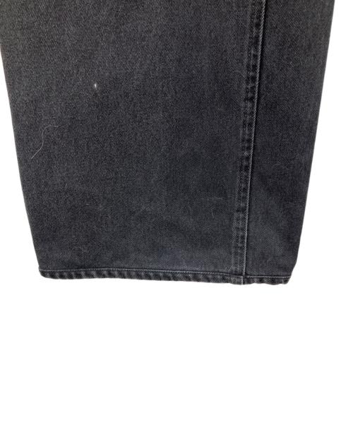 MM6 Maison Margiela（エムエムシックスメゾンマルジェラ）MM6 Maison Margiela (エムエムシックスメゾンマルジェラ) ブラックデニム・ストレートジーンズ デニムパンツ ブラック サイズ:73.5cm (W29)の古着・服飾アイテム