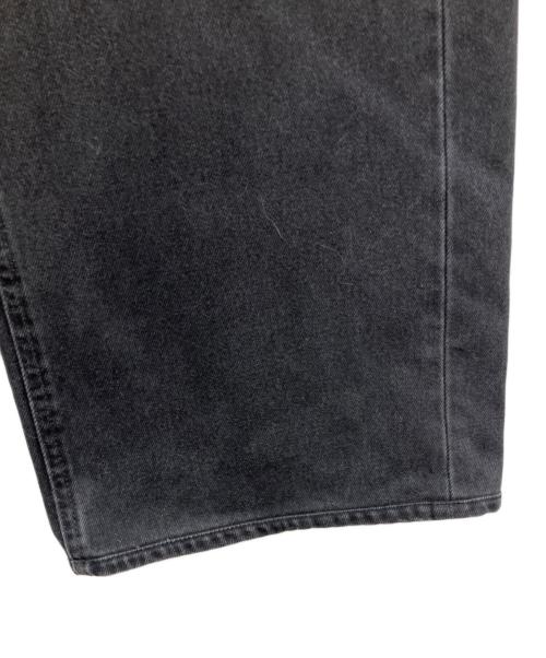 MM6 Maison Margiela（エムエムシックスメゾンマルジェラ）MM6 Maison Margiela (エムエムシックスメゾンマルジェラ) ブラックデニム・ストレートジーンズ デニムパンツ ブラック サイズ:73.5cm (W29)の古着・服飾アイテム