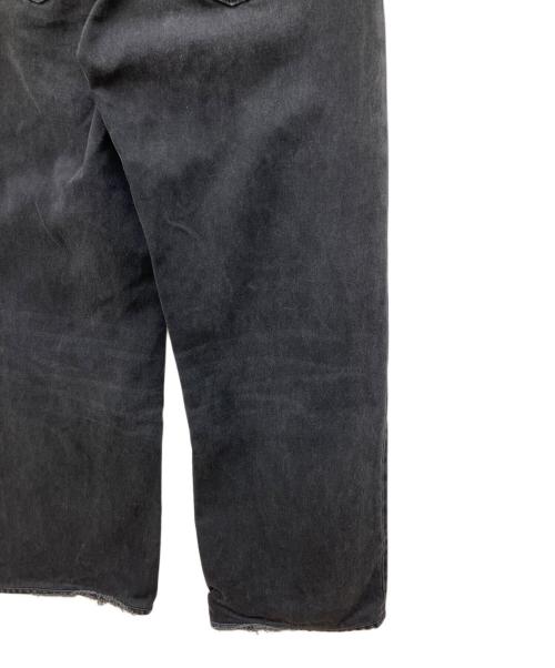 MM6 Maison Margiela（エムエムシックスメゾンマルジェラ）MM6 Maison Margiela (エムエムシックスメゾンマルジェラ) ブラックデニム・ストレートジーンズ デニムパンツ ブラック サイズ:73.5cm (W29)の古着・服飾アイテム