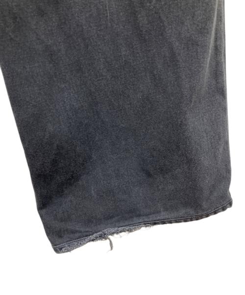 MM6 Maison Margiela（エムエムシックスメゾンマルジェラ）MM6 Maison Margiela (エムエムシックスメゾンマルジェラ) ブラックデニム・ストレートジーンズ デニムパンツ ブラック サイズ:73.5cm (W29)の古着・服飾アイテム