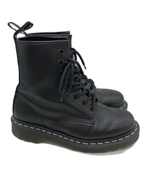 Dr.Martens（ドクターマーチン）Dr.Martens (ドクターマーチン) 1460 ホワイトステッチ 8 ホール ブーツ ブラック サイズ:UK 4の古着・服飾アイテム