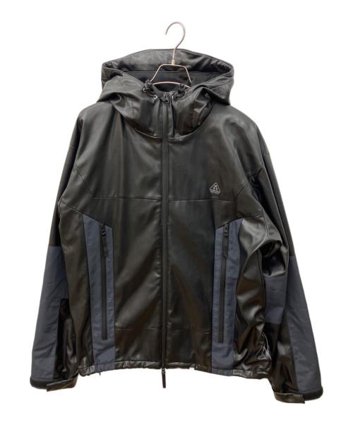 MAGIC STICK（マジックスティック）MAGIC STICK (マジックスティック) SYNTHETIC LEATHER MOUNTAIN PARKA　シンセティックレザーマウンテンパーカ　フェイクレザージャケット ブラック サイズ:Lの古着・服飾アイテム