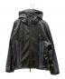MAGIC STICK（マジックスティック）の古着「SYNTHETIC LEATHER MOUNTAIN PARKA　シンセティックレザーマウンテンパーカ　フェイクレザージャケット」｜ブラック