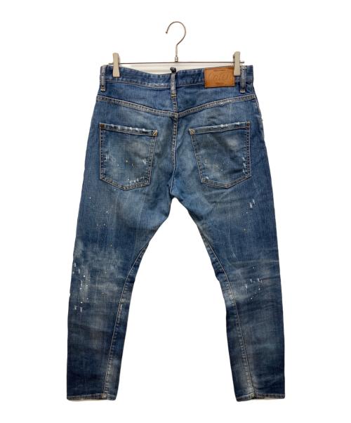 DSQUARED2（ディースクエアード）DSQUARED2 (ディースクエアード) ストレッチデニムパンツ インディゴ サイズ:46の古着・服飾アイテム