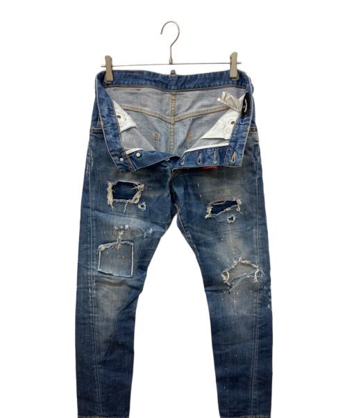 DSQUARED2（ディースクエアード）DSQUARED2 (ディースクエアード) ストレッチデニムパンツ インディゴ サイズ:46の古着・服飾アイテム