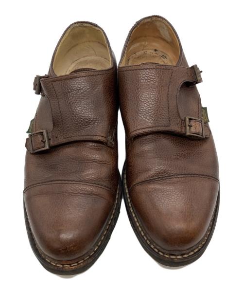 PARABOOT（パラブーツ）PARABOOT (パラブーツ) ダブルモンクストラップシューズ ブラウン サイズ:8の古着・服飾アイテム