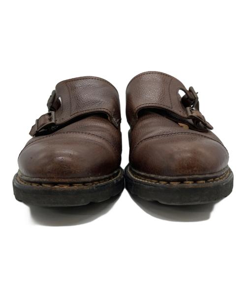 PARABOOT（パラブーツ）PARABOOT (パラブーツ) ダブルモンクストラップシューズ ブラウン サイズ:8の古着・服飾アイテム