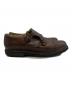 中古・古着 PARABOOT (パラブーツ) ダブルモンクストラップシューズ ブラウン サイズ:8：15000円