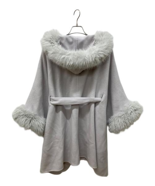 CELFORD（セルフォード）CELFORD (セルフォード) ファーポンチョコート パープル サイズ:FREEの古着・服飾アイテム