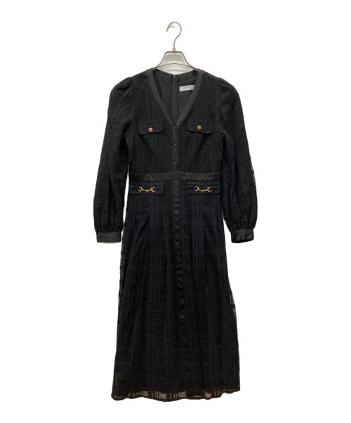 HER LIP TO（ハーリップトゥ）Her lip to (ハーリップトゥ) Nottingham Lace Long Dress ブラック サイズ:Mの古着・服飾アイテム