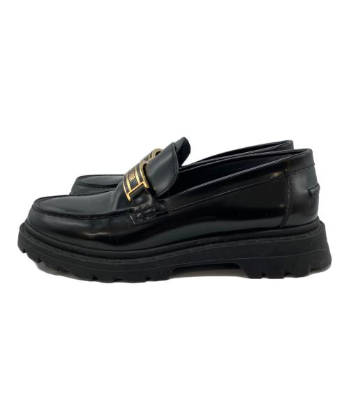Christian Dior（クリスチャン ディオール）Christian Dior (クリスチャン ディオール) DIOR CODE ディオール コード ローファー ブラック サイズ:37 1/2の古着・服飾アイテム