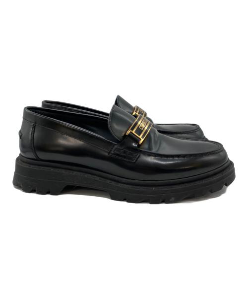 Christian Dior（クリスチャン ディオール）Christian Dior (クリスチャン ディオール) DIOR CODE ディオール コード ローファー ブラック サイズ:37 1/2の古着・服飾アイテム