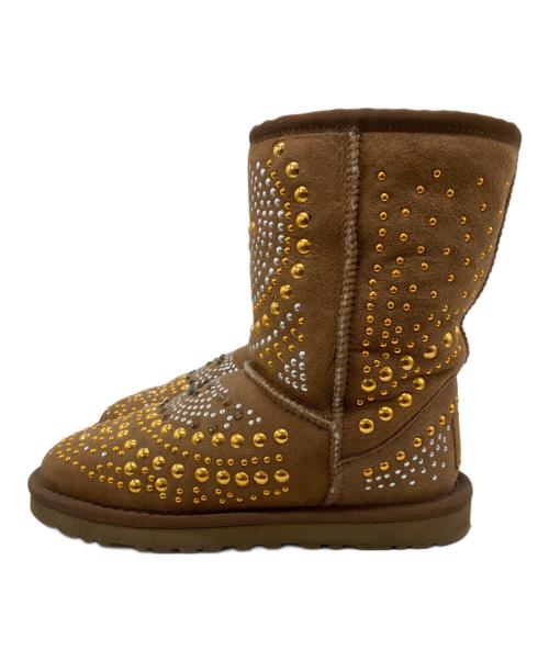 UGG（アグ）UGG (アグ) JIMMY CHOO (ジミーチュウ) コラボムートンブーツ ブラウン サイズ: 24cmの古着・服飾アイテム