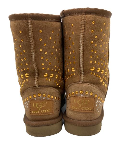 UGG（アグ）UGG (アグ) JIMMY CHOO (ジミーチュウ) コラボムートンブーツ ブラウン サイズ: 24cmの古着・服飾アイテム