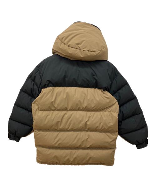 FIRST DOWN（ファーストダウン）FIRST DOWN (ファーストダウン) ロングダウン フーディジャケット ブラウン サイズ:Mの古着・服飾アイテム