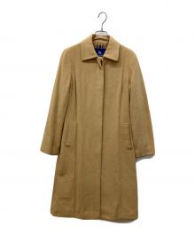 BURBERRY BLUE LABEL（バーバリー ブルー レーベル）の古着「アンゴラステンカラーコート」｜ベージュ